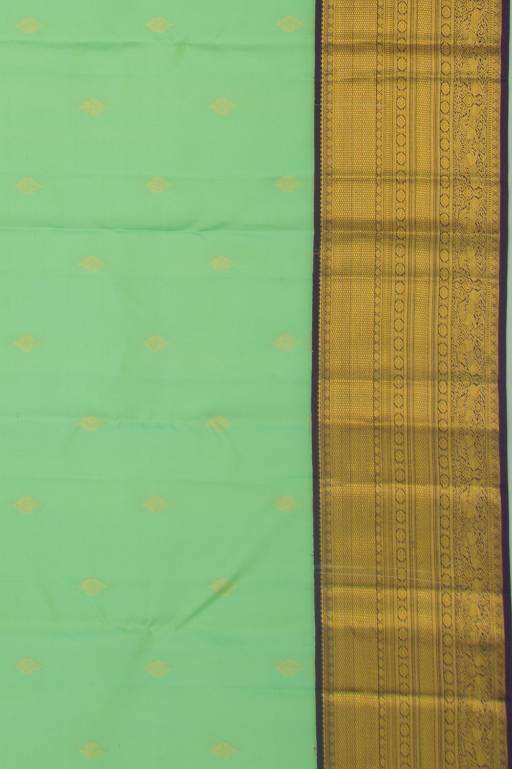 Kanchipuram Silk Butta Pastel Green Saree