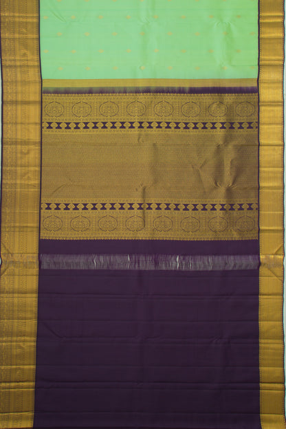 Kanchipuram Silk Butta Pastel Green Saree