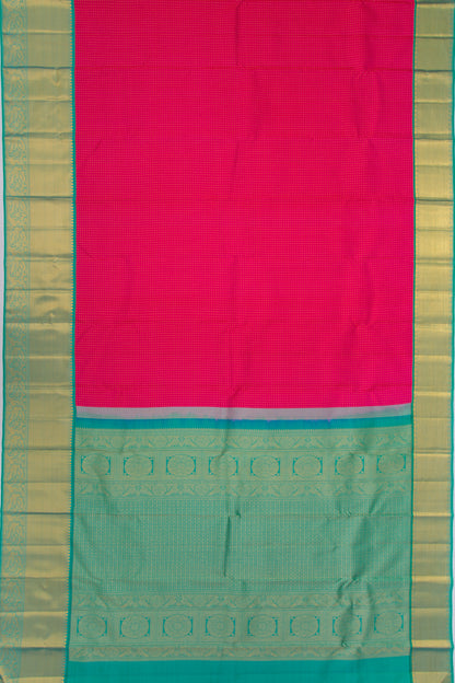Kanchipuram Silk Brocade Pink Saree
