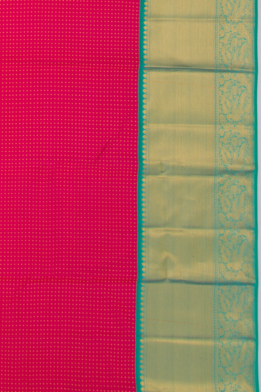 Kanchipuram Silk Brocade Pink Saree