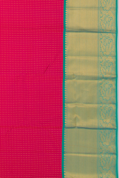 Kanchipuram Silk Brocade Pink Saree