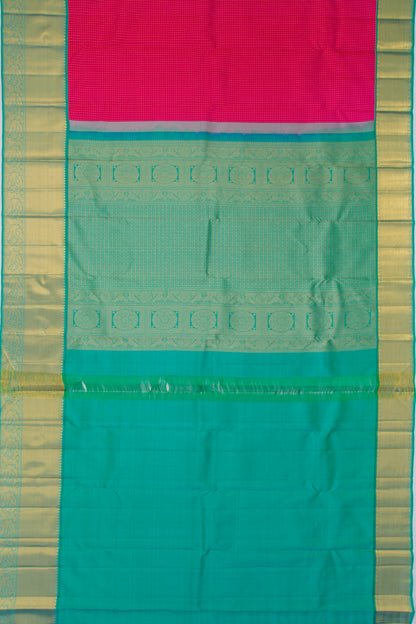 Kanchipuram Silk Brocade Pink Saree