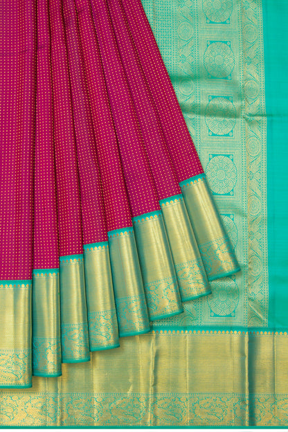 Taranga Kanchi Silk Brocade Purple Saree