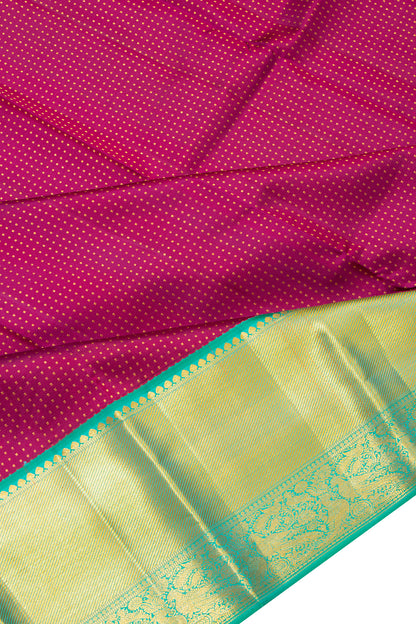 Taranga Kanchi Silk Brocade Purple Saree