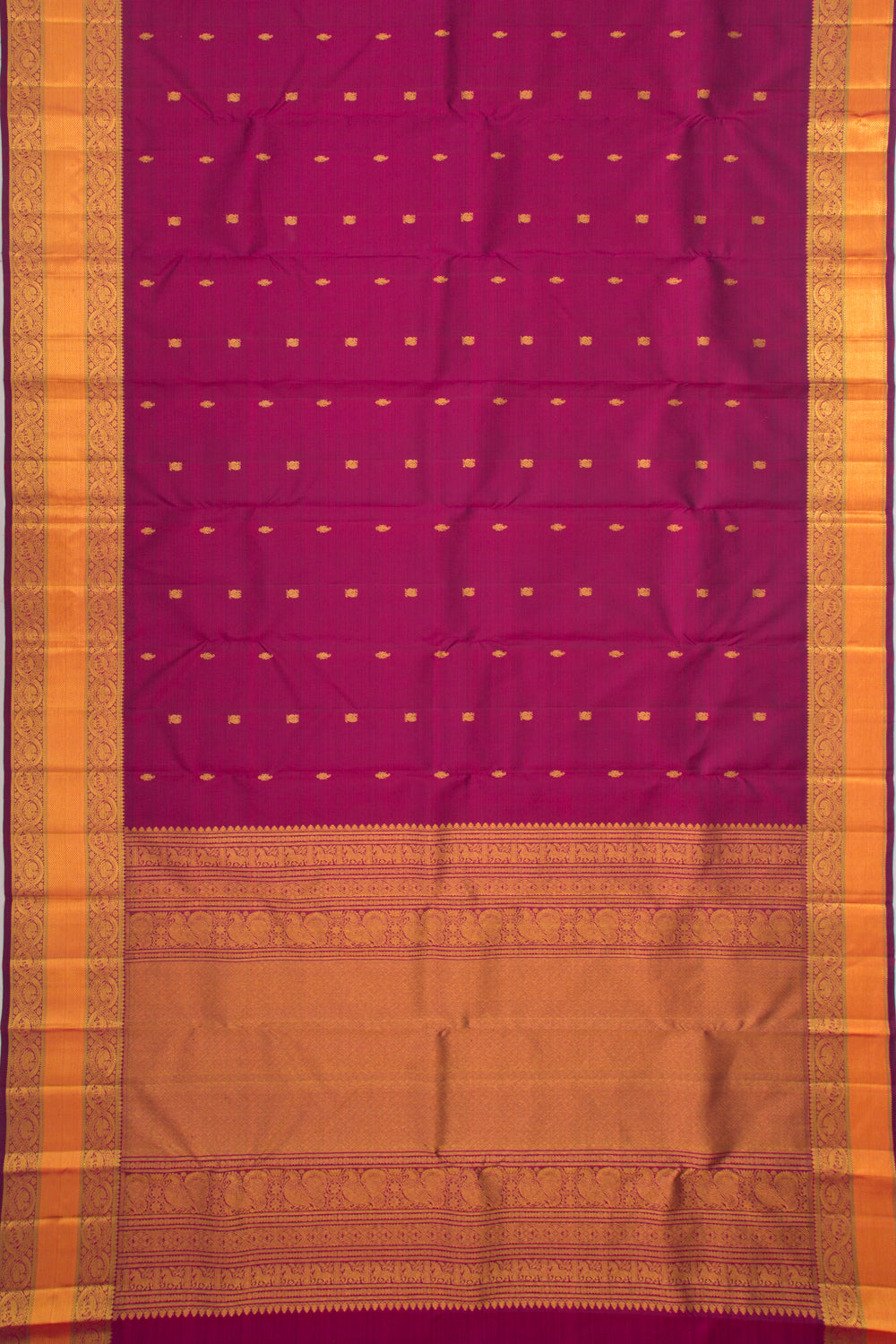Kanchipuram Silk Butta Purple Saree