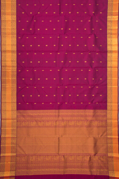 Kanchipuram Silk Butta Purple Saree