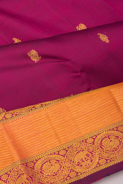 Kanchipuram Silk Butta Purple Saree