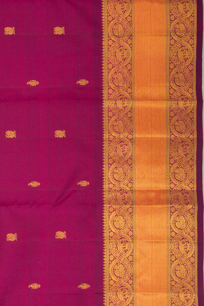 Kanchipuram Silk Butta Purple Saree