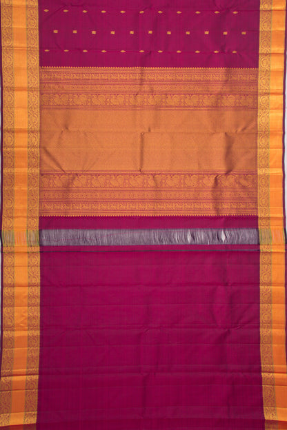 Kanchipuram Silk Butta Purple Saree