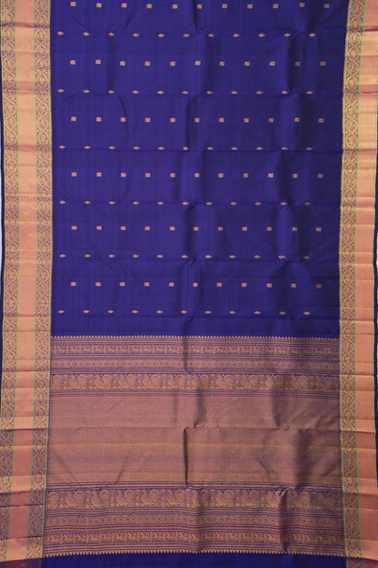 Kanchipuram Silk Butta Royal Blue Saree