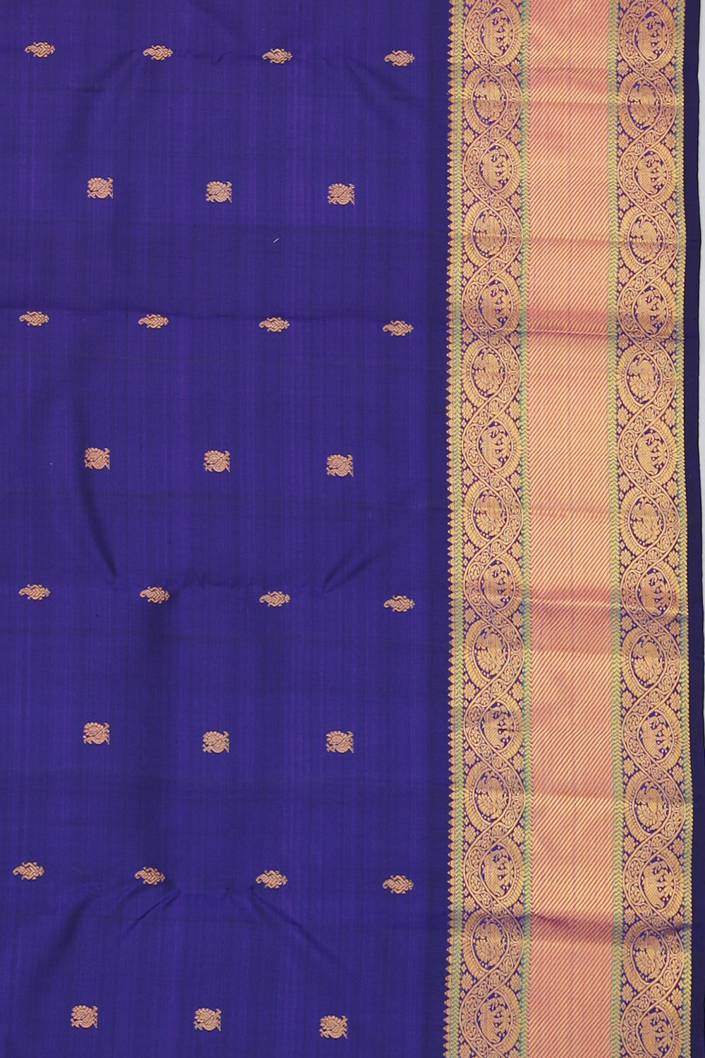 Kanchipuram Silk Butta Royal Blue Saree