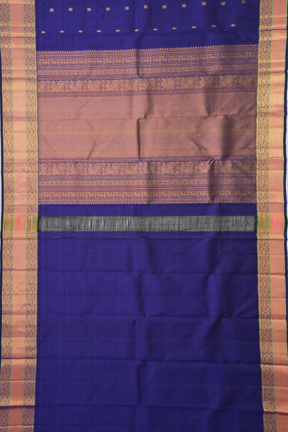 Kanchipuram Silk Butta Royal Blue Saree