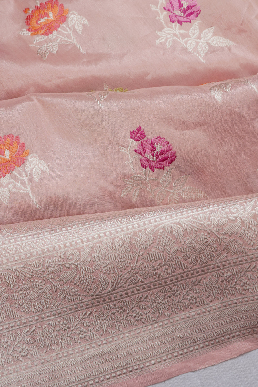 Banarasi Silk Butta Lilac Saree 1213795509