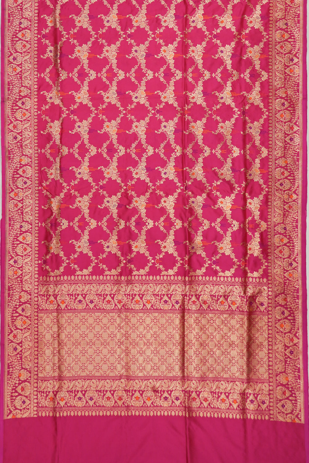 Banarasi Silk Brocade Pink Saree
