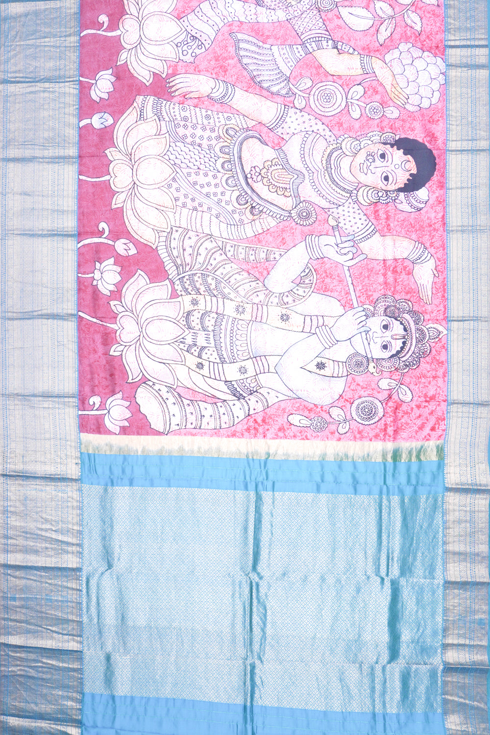 Soft Silk Printed Purple Saree