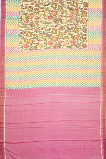 Soft Silk Floral Printed Yellow Saree