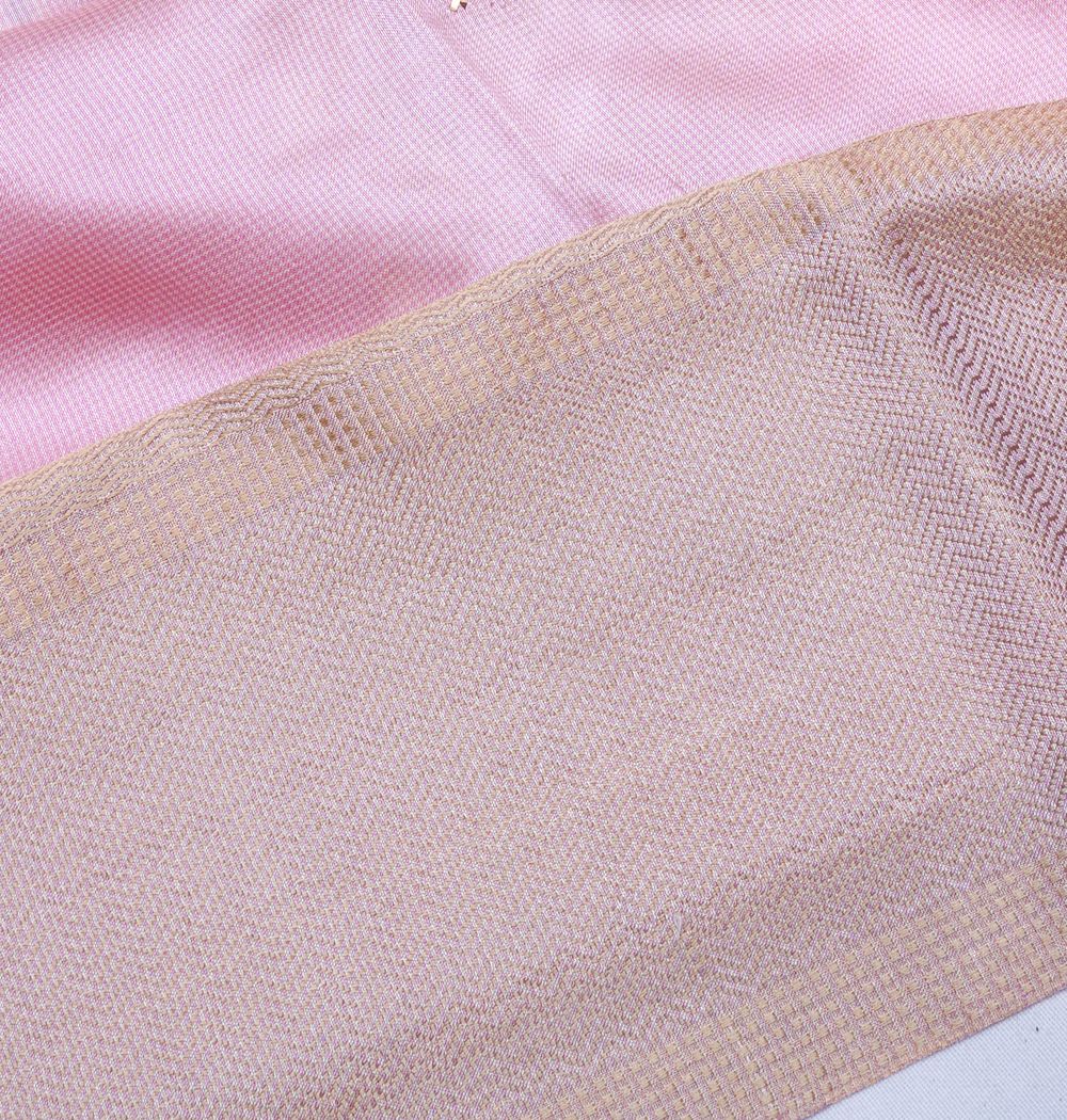 Soft Silk Butta Baby Pink Saree With Mukesh Work