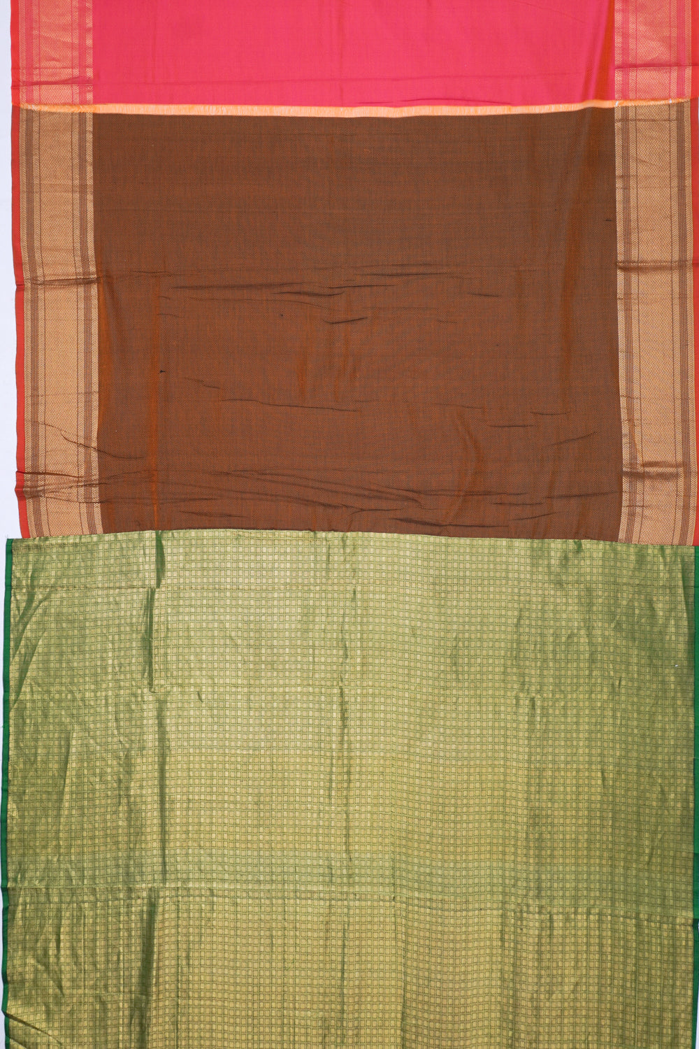 Soft Silk Brocade Pink Saree