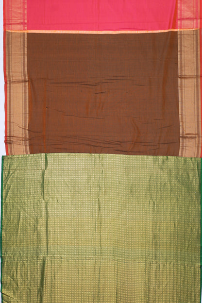 Soft Silk Brocade Pink Saree