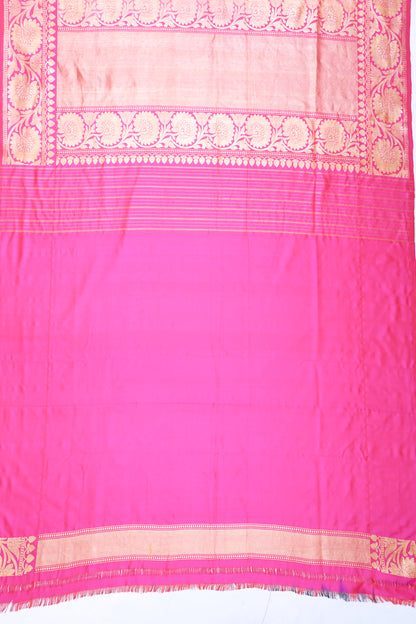Banarasi Silk Butta Yellow Saree