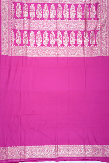 Banarasi Silk Jaal Rani Pink Saree