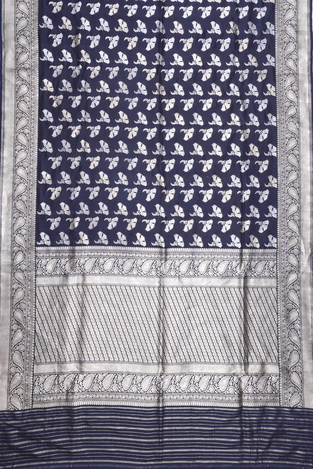 Banarasi Silk Butta Black Saree