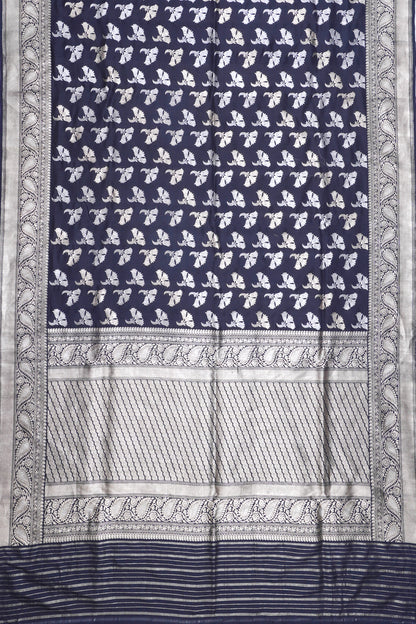 Banarasi Silk Butta Black Saree