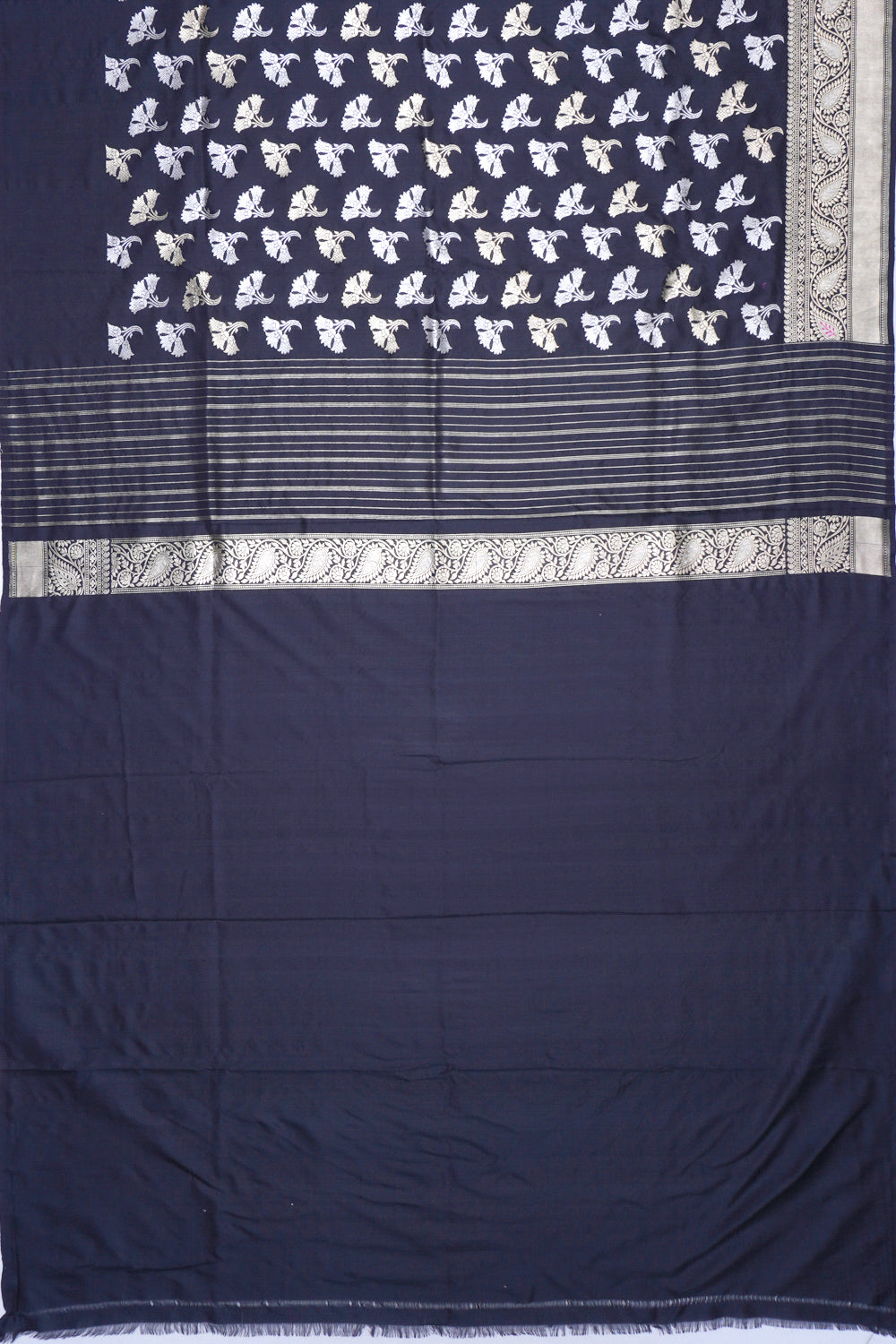 Banarasi Silk Butta Black Saree