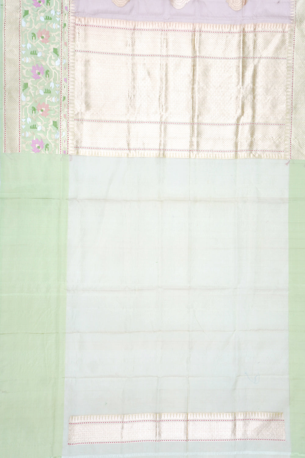 Banarasi Kora Organza Butta Snuff Saree