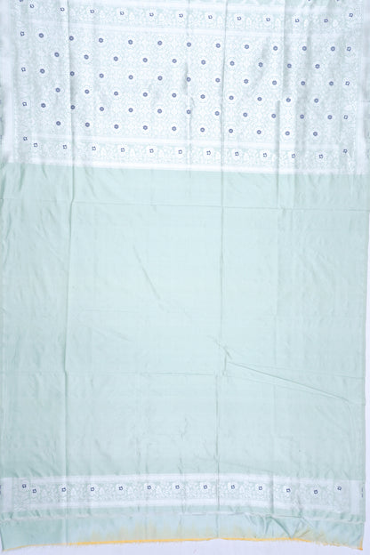 Banarasi Silk Brocade Pastel Green Saree