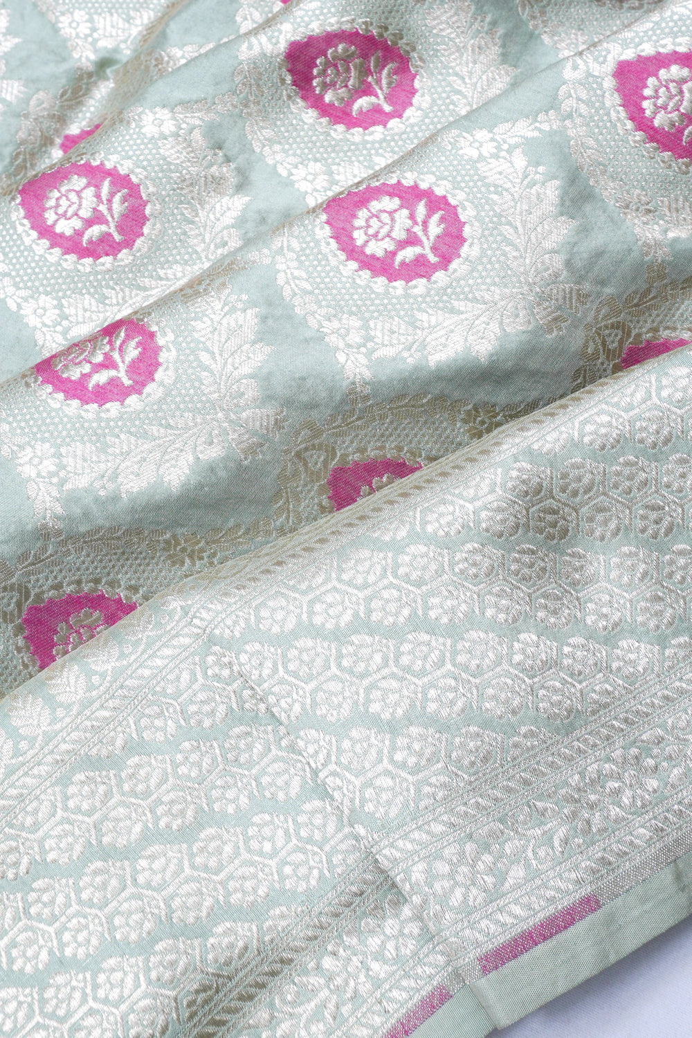 Banarasi Silk Brocade Green Saree
