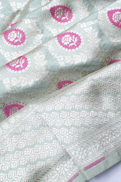 Banarasi Silk Brocade Green Saree