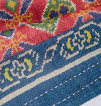 Tussar Printed Pink Saree
