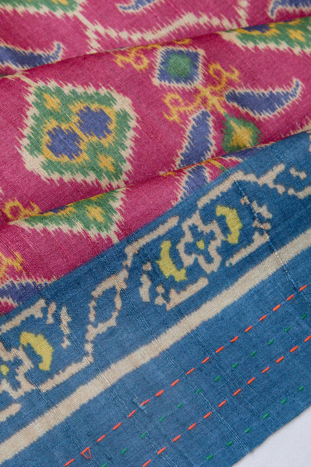 Tussar Printed Pink Saree