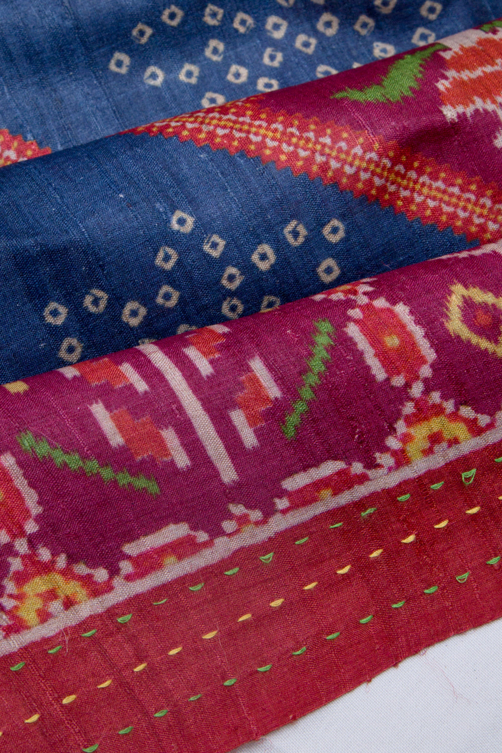 Tussar Floral Printed Blue Saree
