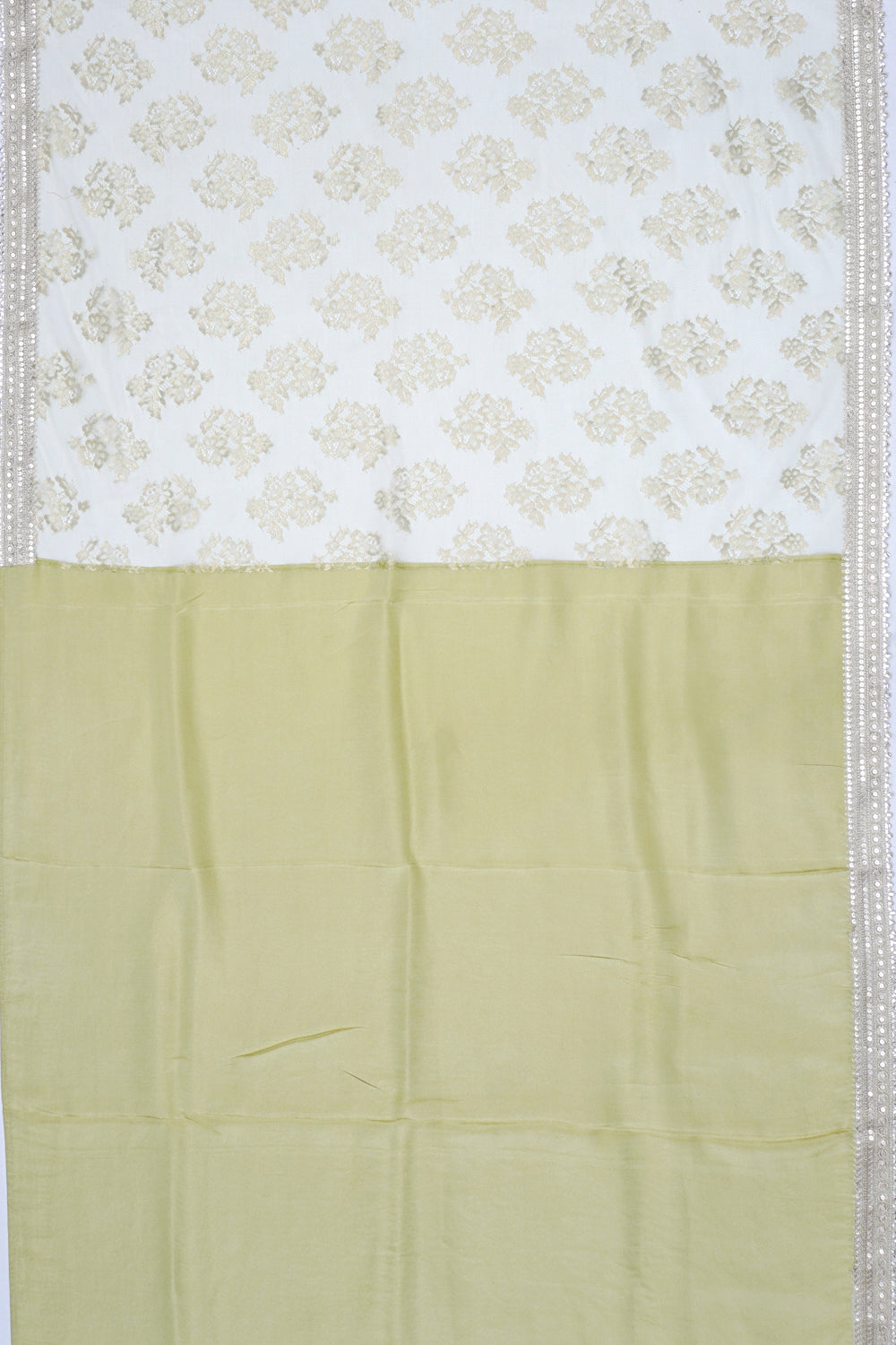 Net Green Saree