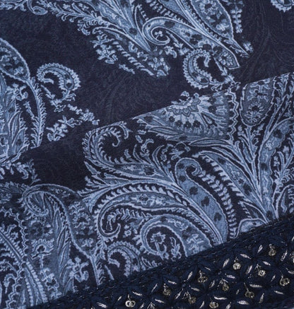 Georgette Floral Printed Black Saree