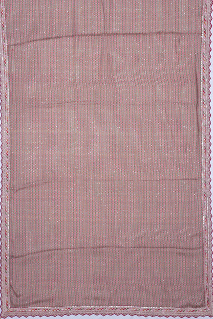 Georgette Brocade Multicolour Saree