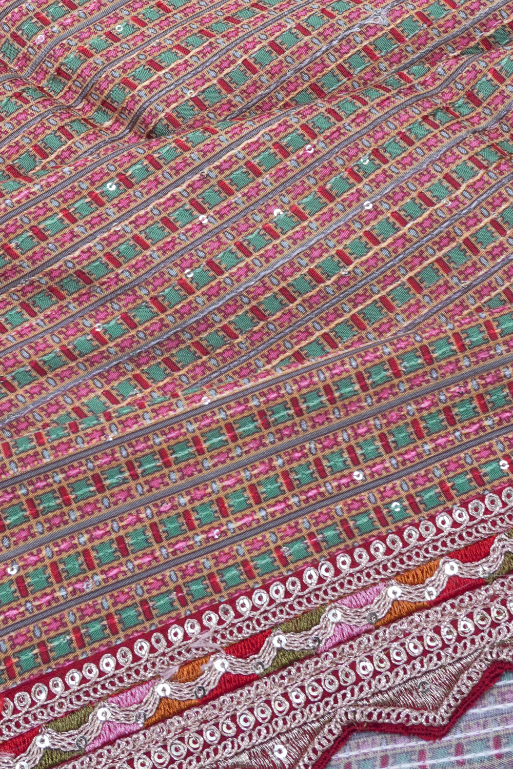 Georgette Brocade Multicolour Saree