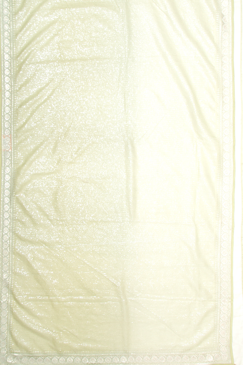 Organza Silk Embroidery Pastel Green Saree