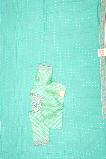 Banarasi Silk Brocade Green Saree