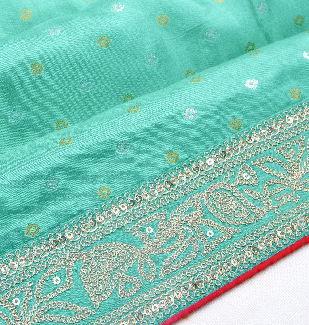 Banarasi Silk Brocade Green Saree