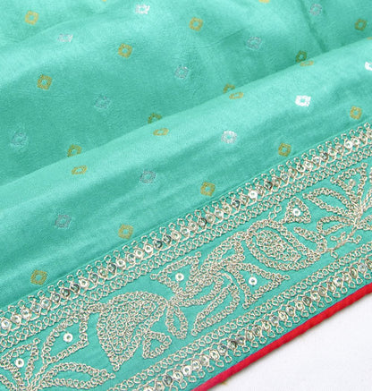 Banarasi Silk Brocade Green Saree