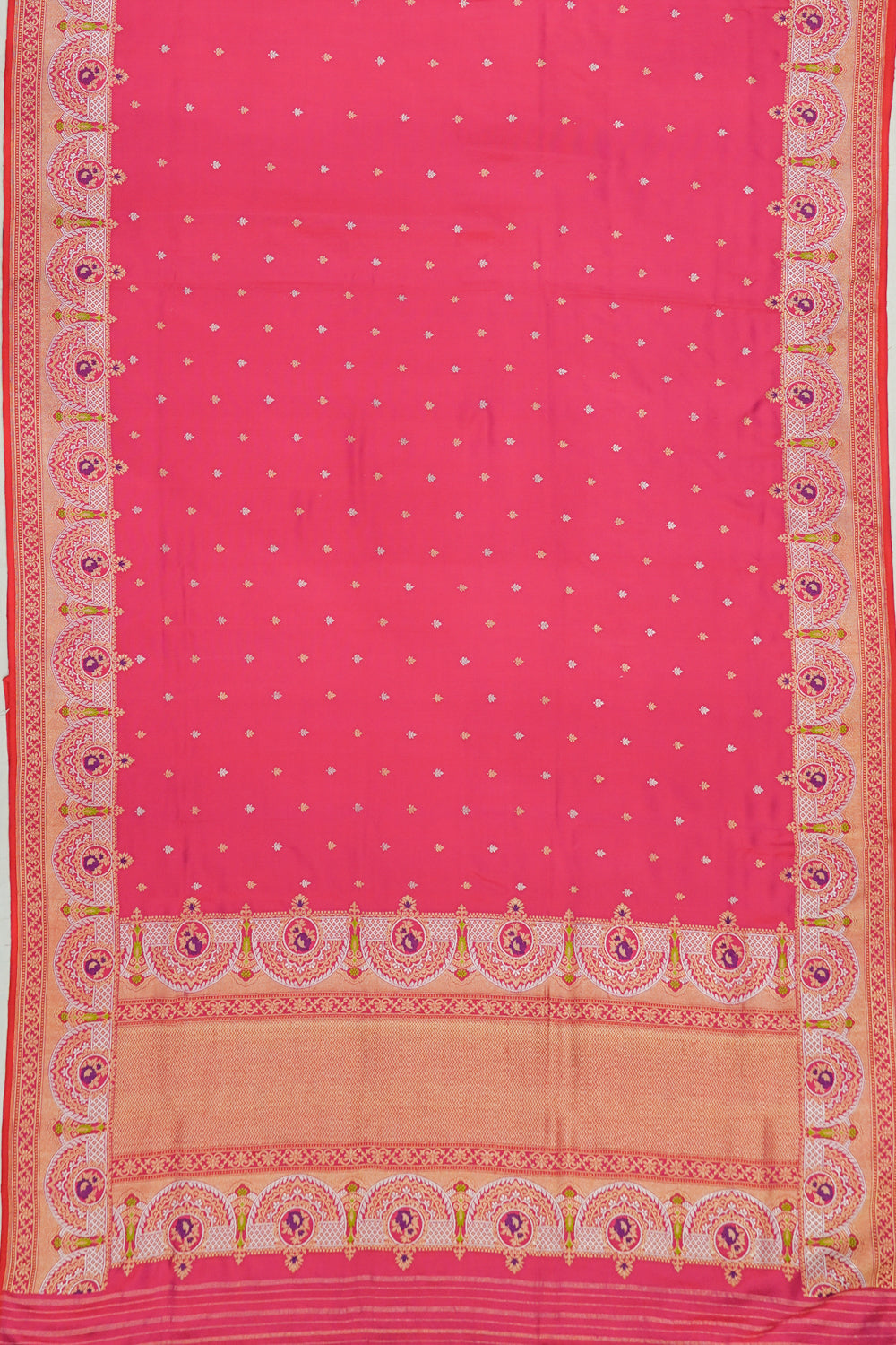 Banarasi Silk Butta Pink Saree