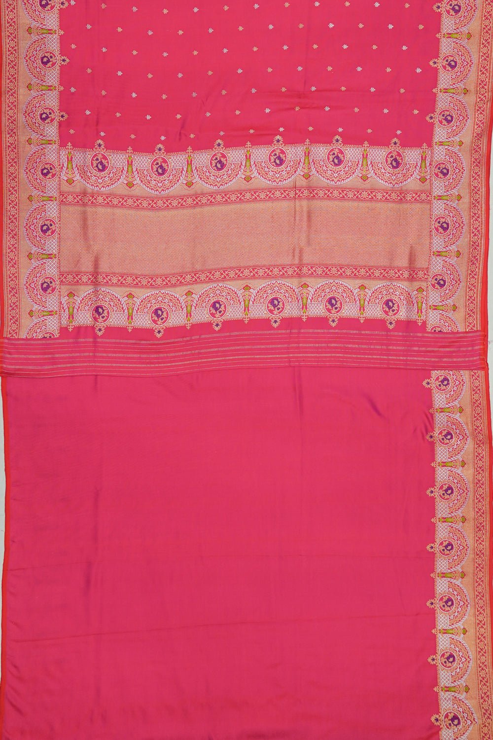 Banarasi Silk Butta Pink Saree