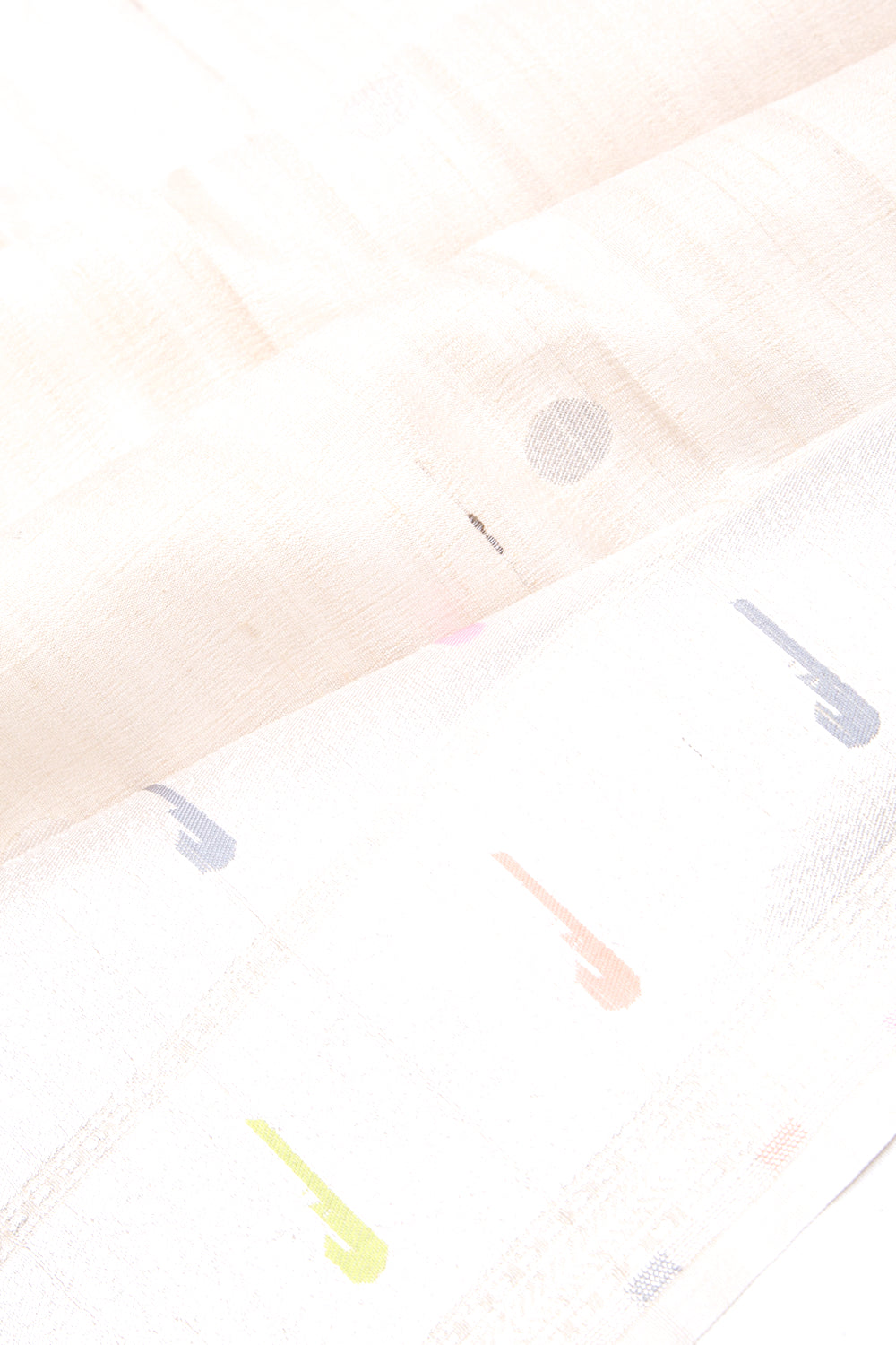 Banarasi Tussar Georgette Butta Cream Saree