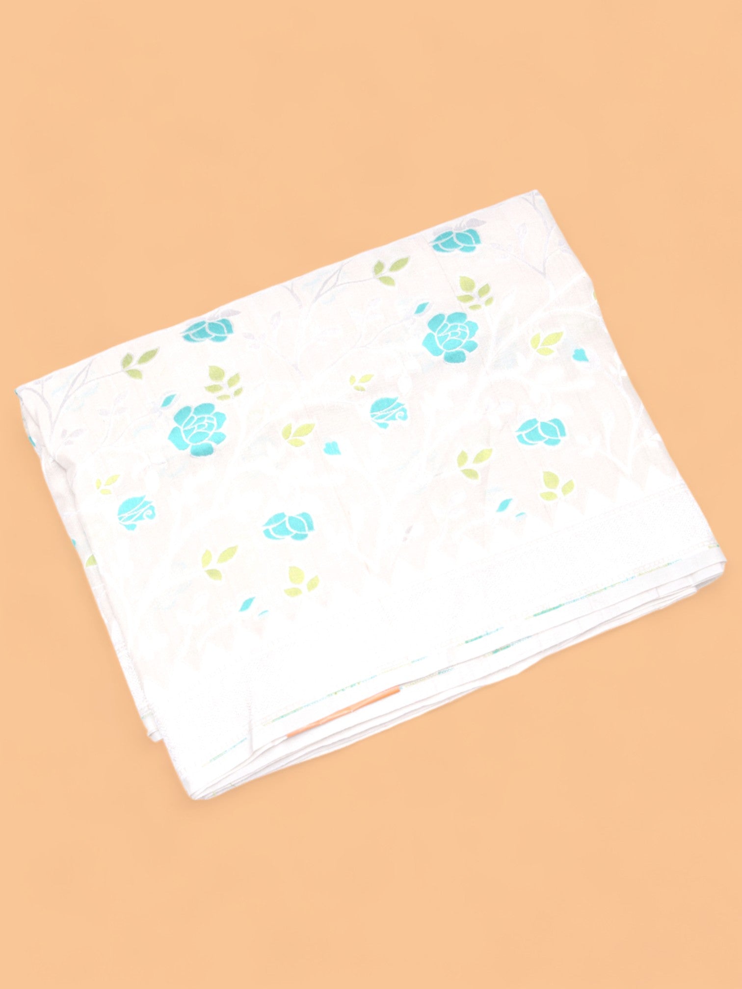 Banarasi Tussar Georgette Jaal Cream Saree