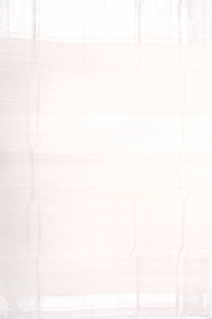 Banarasi Tussar Georgette Jaal Cream Saree