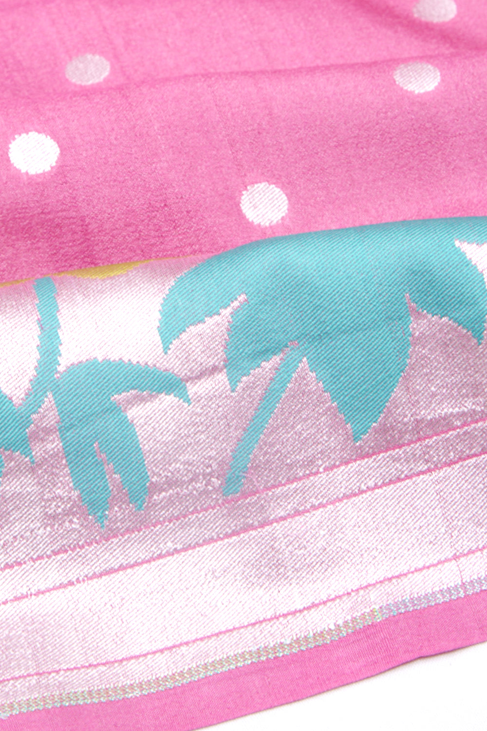 Banarasi Tussar Georgette Butta Pink Saree