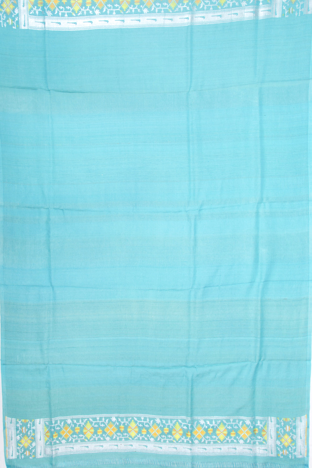 Banarasi Tussar Georgette Jaal Sky Blue Saree